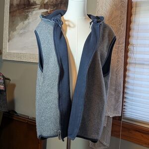 Liz & Co. Gray and Navy Vest